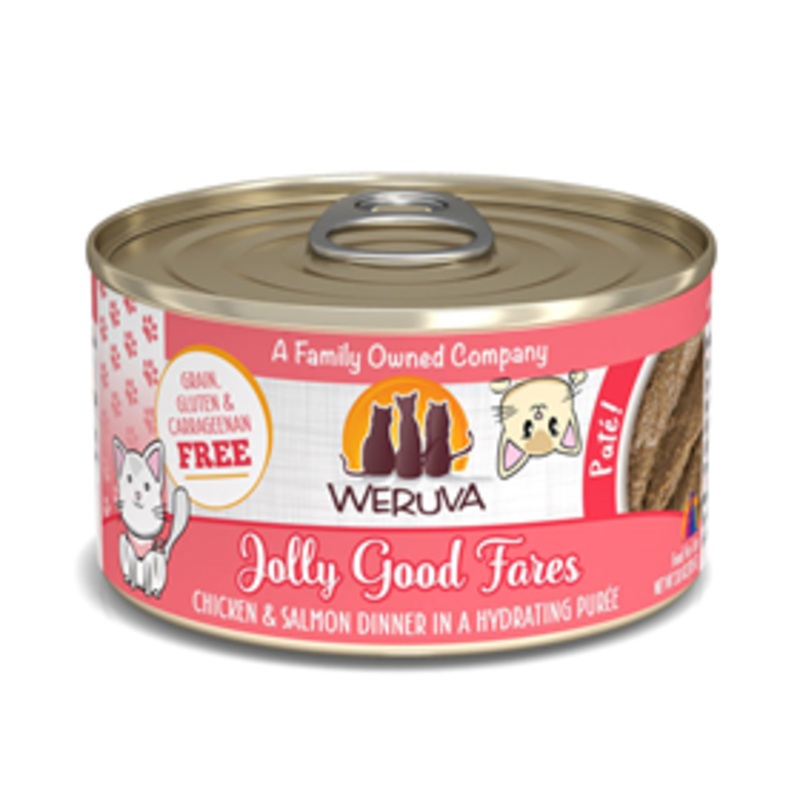 WERUVA Jolly Good Fares Chicken & Salmon Dinner in a Hydrating Pure 3.0 oz.
