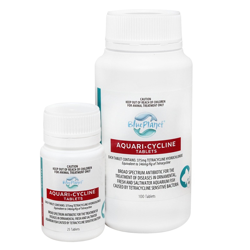 Blue Planet Aquari-cycline Broad Spectrum Antibiotic Tablets for Fish