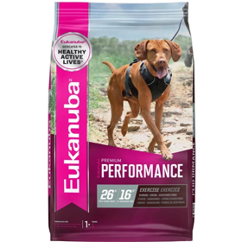 Eukanuba Premium Performance 26/16 EXERCISE Adult Dry Dog Food 28  lbs.