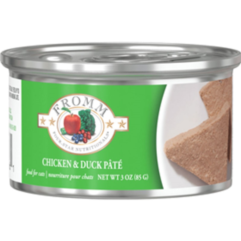 Fromm Four-Star Nutritionals Chicken & Duck Pate Food for Cats 3 oz.
