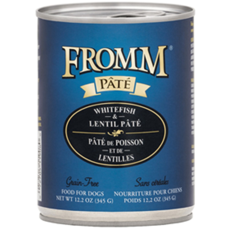 Fromm Pate Grain-Free Whitefish & Lentil Pate Dog Food 12.2 oz