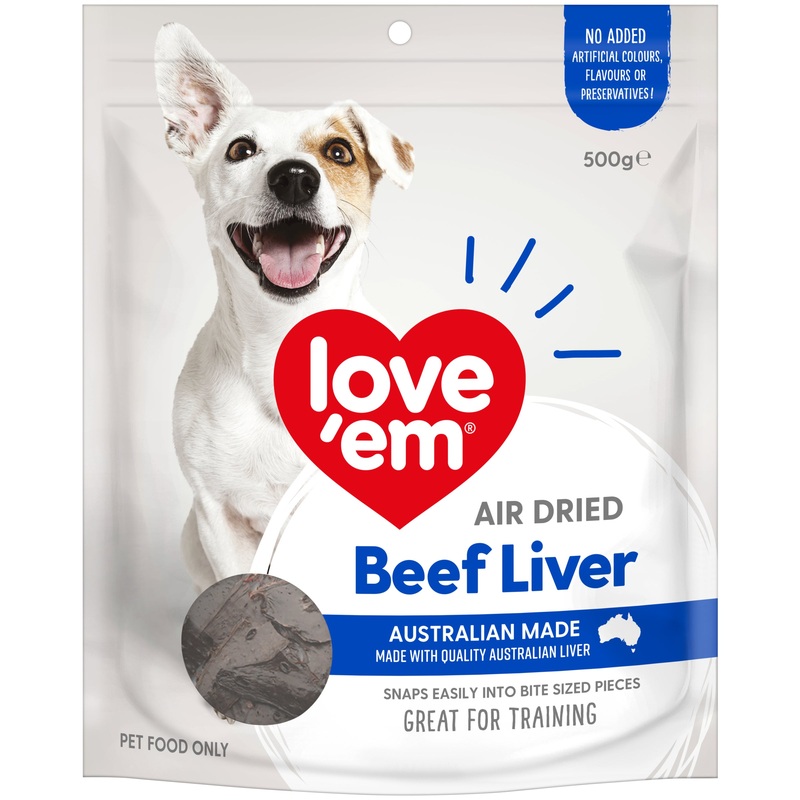 Love Em Beef Liver Dog Treats|200g|500g