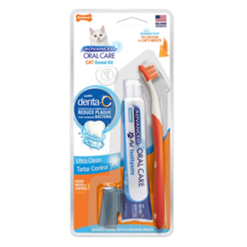Nylabone Advanced Oral Care Dental Kit for Cats