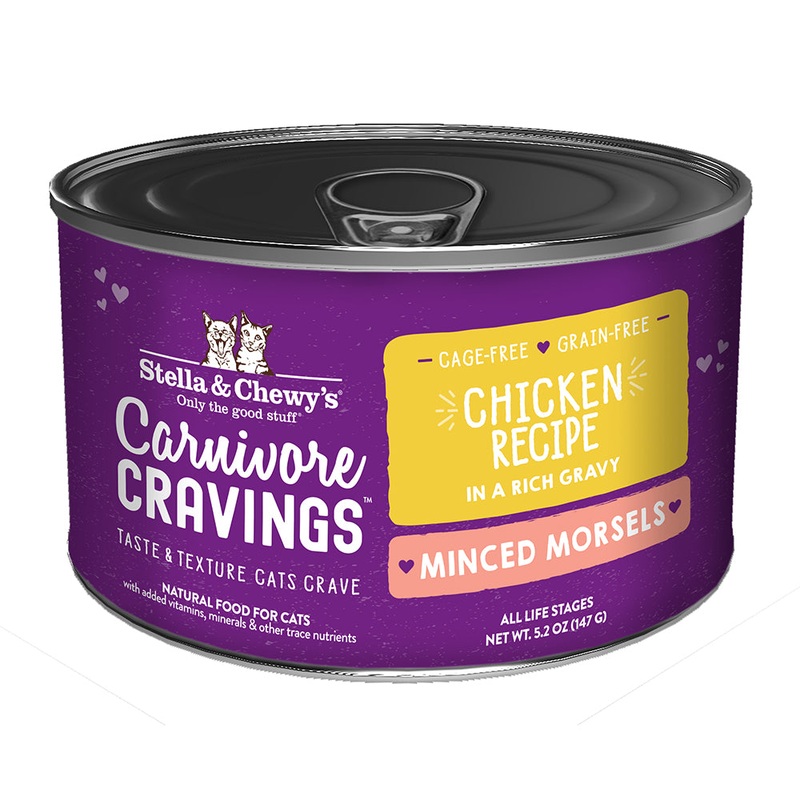 Stella & Chewy’s Cat Carnivore Cravings Minced Morsels Chicken 5.2oz