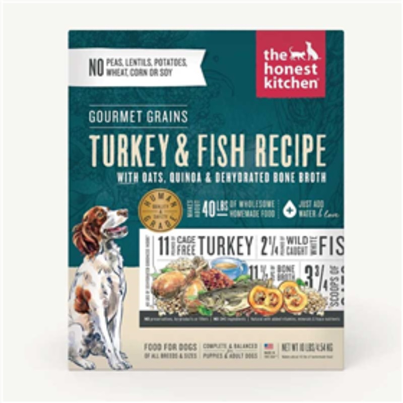 The Honest Kitchen Turkey and Fish with Gourmet Grains 10 lbs