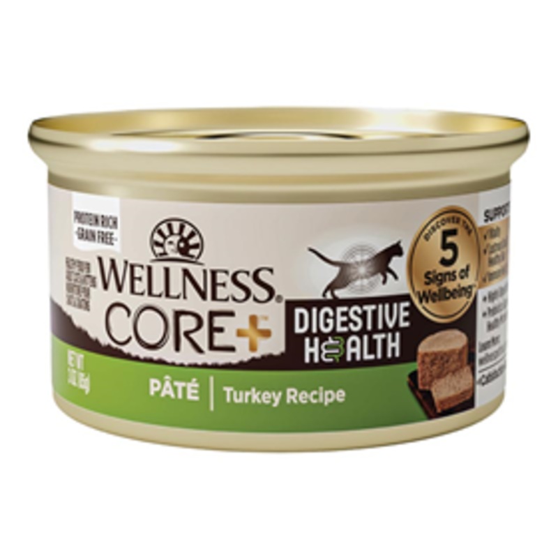 Wellness CORE Digestive Health for Cats Turkey Pate Recipe 3 oz.