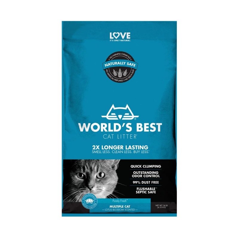 World’s Best Cat Litter Multiple Cat Lotus Blossom Scented 14lb
