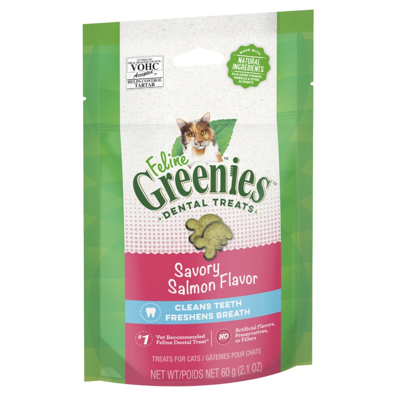 Greenies Cat Dental Health Treats Savory Salmon