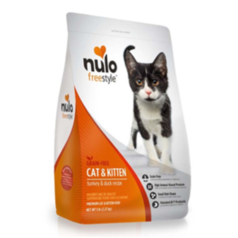 Nulo Freestyle Grain Free Turkey & Duck Recipe Cat & Kitten Food 5 lb