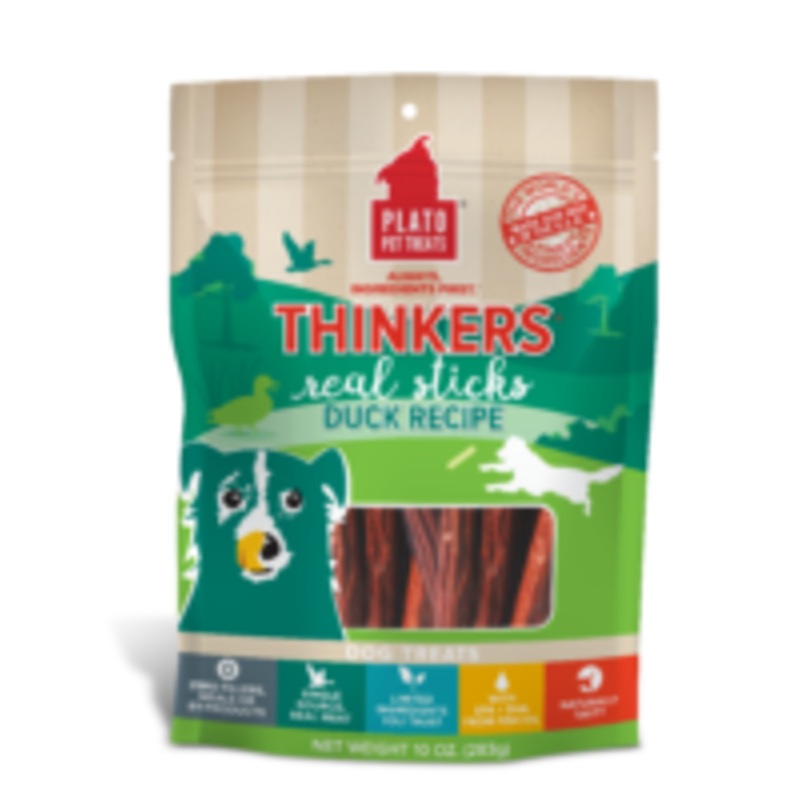 Plato Thinkers Original Duck Stick Dog Treats