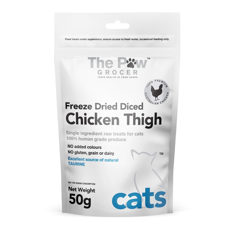 The Paw Grocer Freeze Dried Cat Treats Chicken Chunks 50g