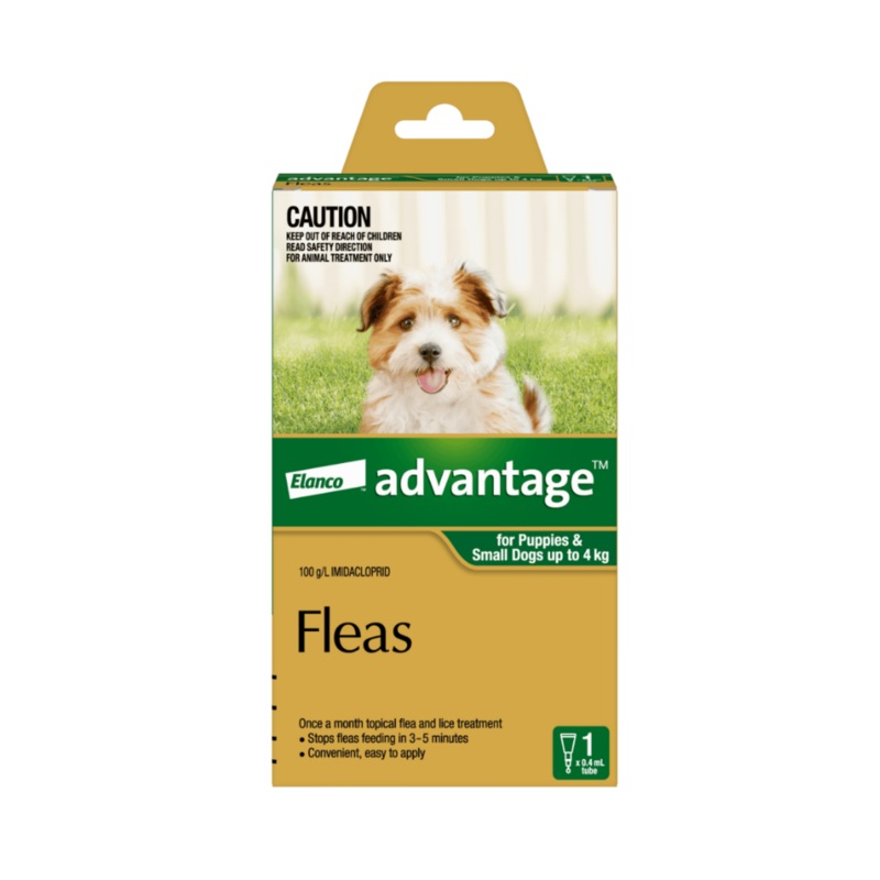 Advantage Green Puppy/Small Dog (<4kg)