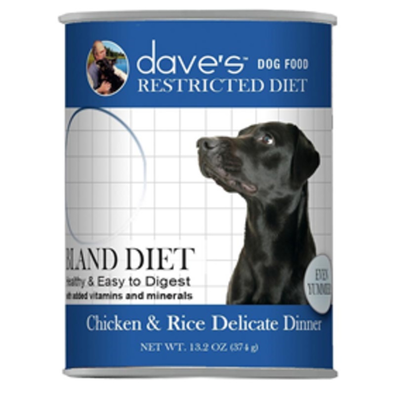 Daves Restricted Diet Bland Chicken & Rice Can Food for Dogs 13.2 oz.