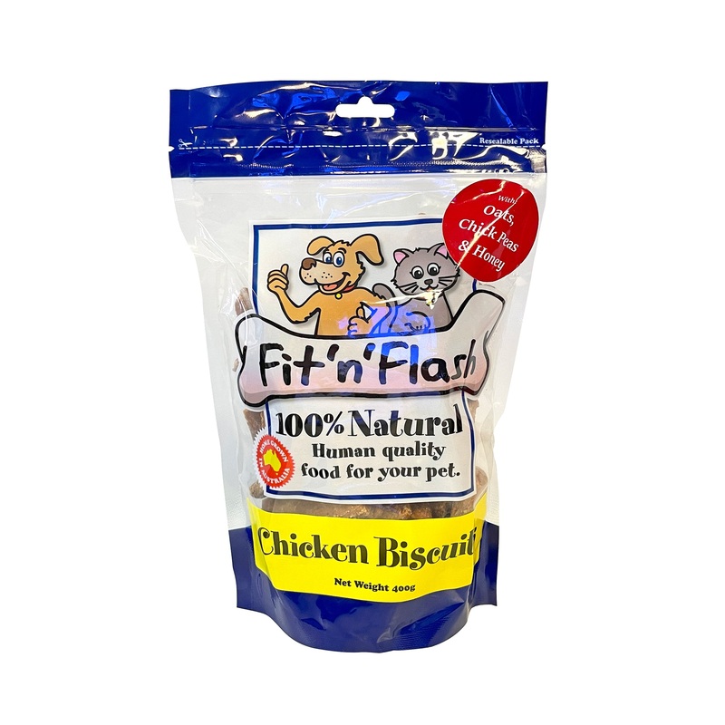 Fit’n’Flash Chicken Biscuits 400g