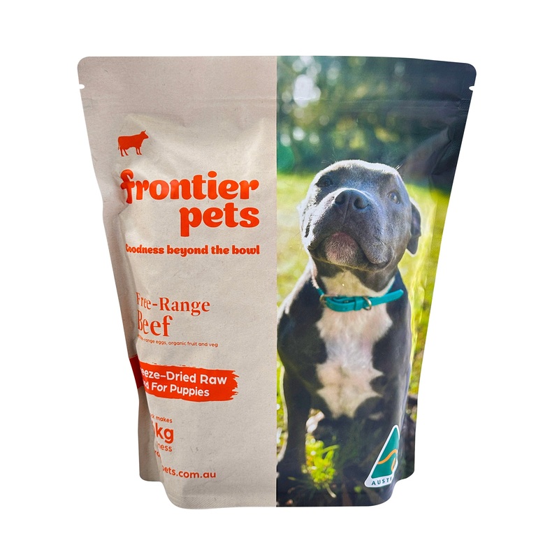 Frontier Pets Free-Range Beef Freeze-Dried Raw Food for Puppies