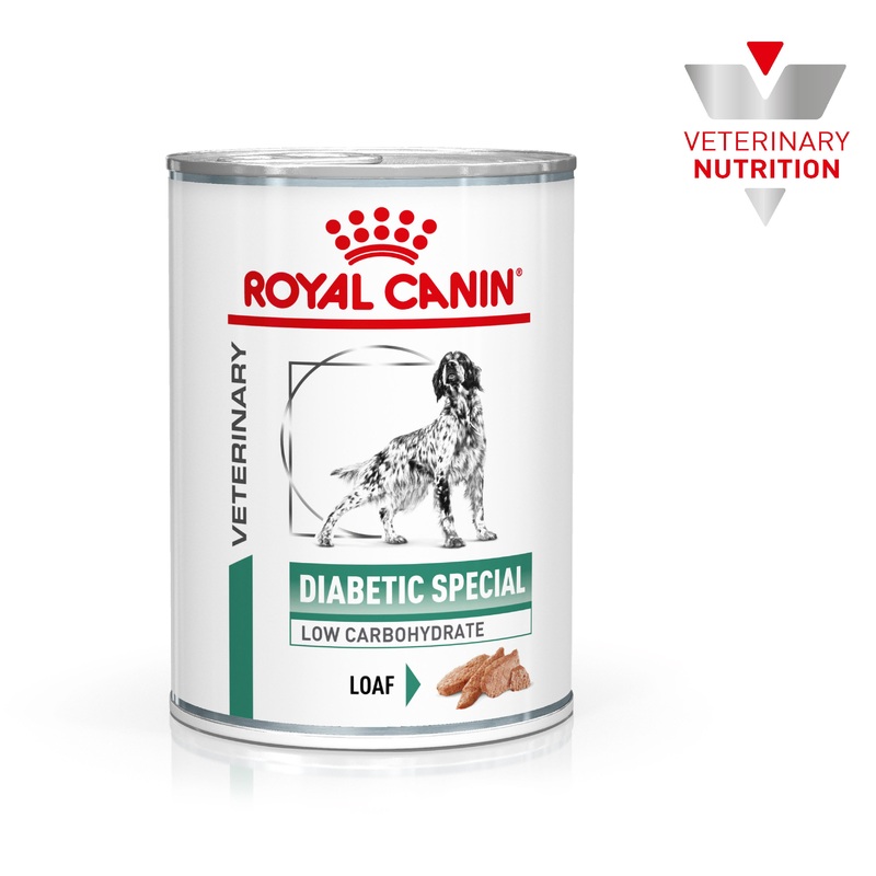 Royal Canin Veterinary Diet Diabetic Special Low Carbohydrate Adult Wet Dog Food 410g x 12