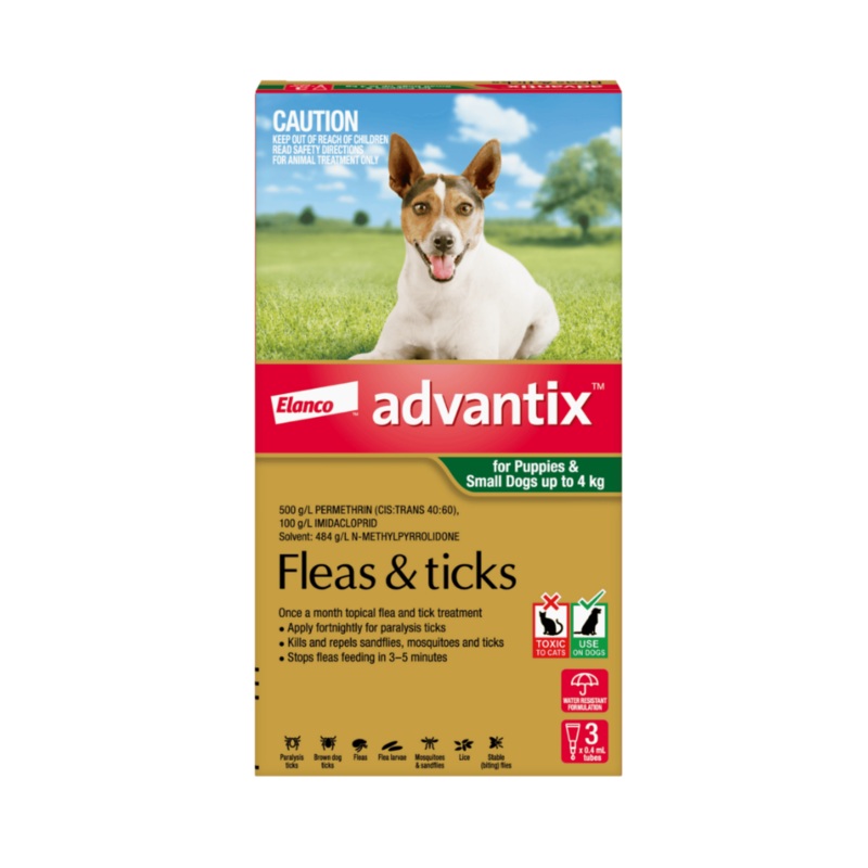 Advantix Green Puppy/Small Dog (<4kg)