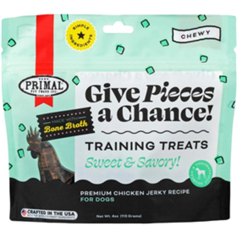 Primal Give Pieces a Chance Training Treats Beef Jerky Recipe 4 oz.