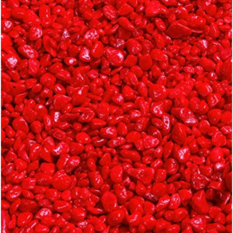 Aqua Gruzo Aquarium Gravel 4-7mm – Neon Red 1kg
