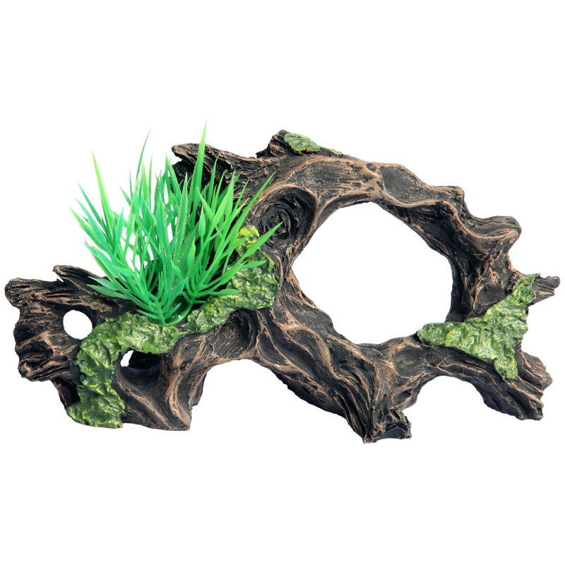 Aqua One Ornament Driftwood With Plant