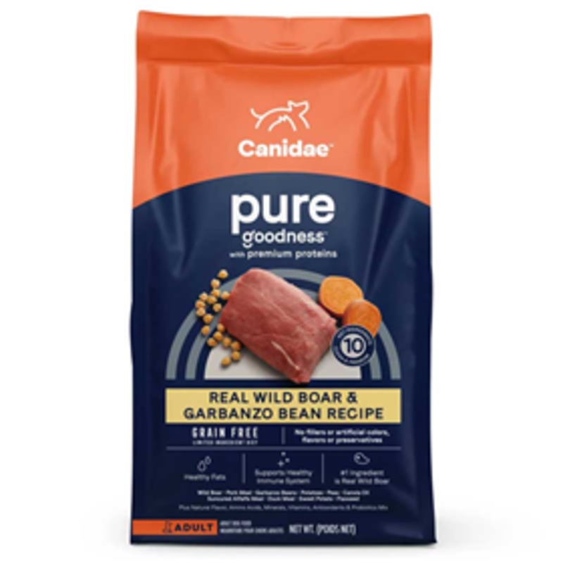Canidae Grain Free PURE Real Wild Boar & Garbanzo Bean Recipe