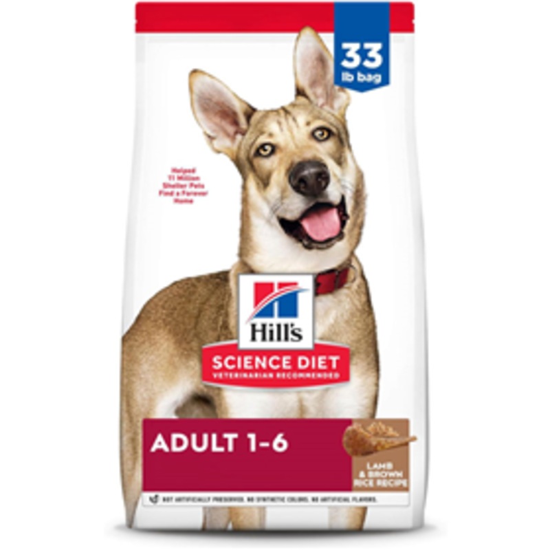 Hill’s Science Diet Adult Lamb Meal & Brown Rice Recipe Dog Food 33 lbs.