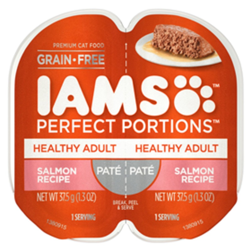 IAMS Perfect Portions Healthy Adult Pate Salmon Recipe