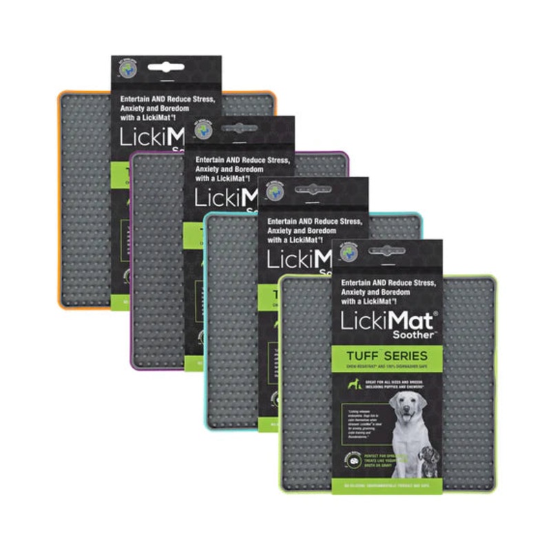 LickiMat Tuff Soother|Green|Orange|Turquoise|Purple