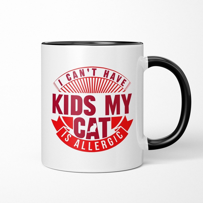 My Cat Is Allergic Ceramic Mug