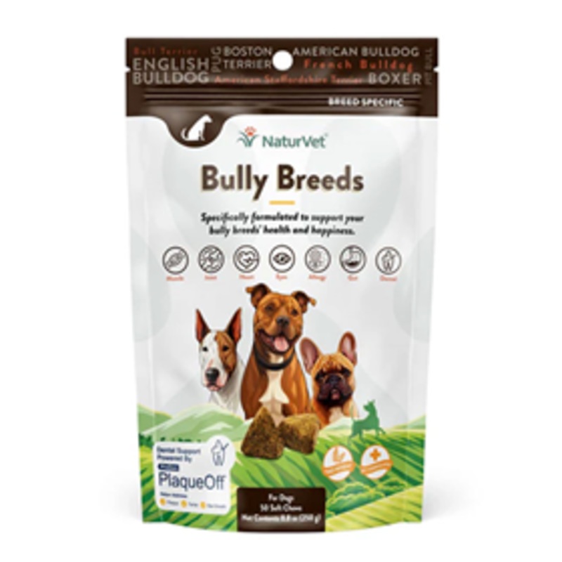 NaturVet Bully Breed Soft Chews 50ct