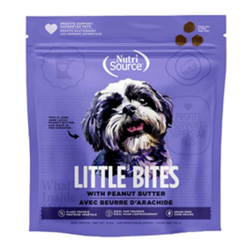 NutriSource Little Bites Grain Free Peanut Butter Treats 6oz