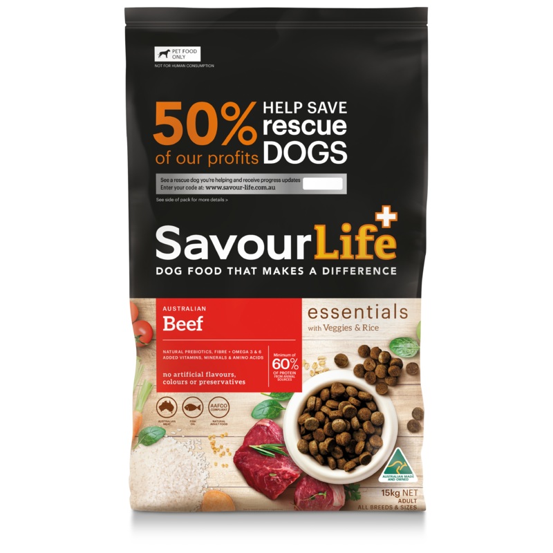 SavourLife Essentials Adult Dog Standard Beef Dry Food