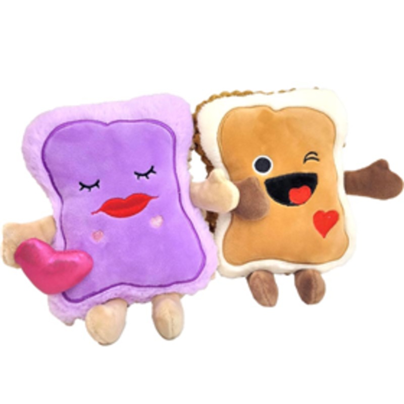 Shoreway PB & J Plush Dog Toy Set