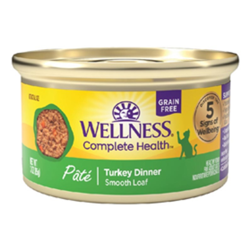 Wellness Complete Health Pate Turkey Dinner Canned Cat Food