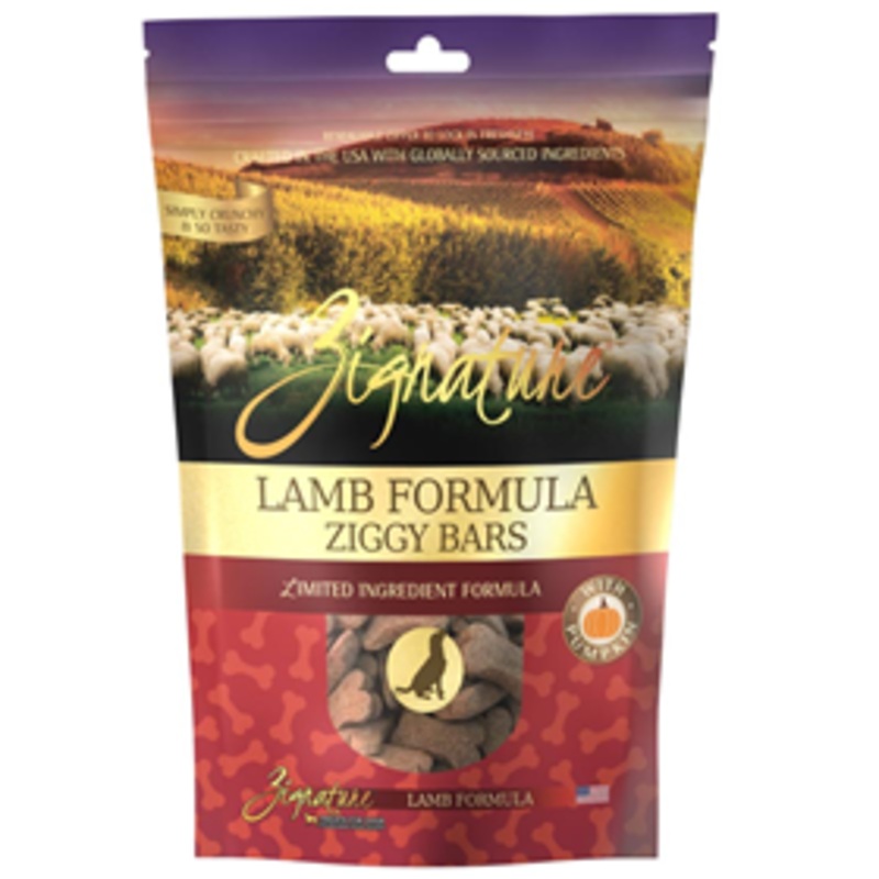 Zignature Lamb Formula Ziggy Bars Treat for Dogs 12 oz.