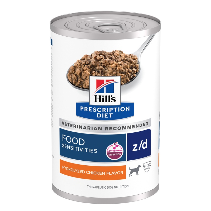 Hill’s Prescription Diet z/d Skin/Food Sensitivities Canned Dog Food 370g x 12