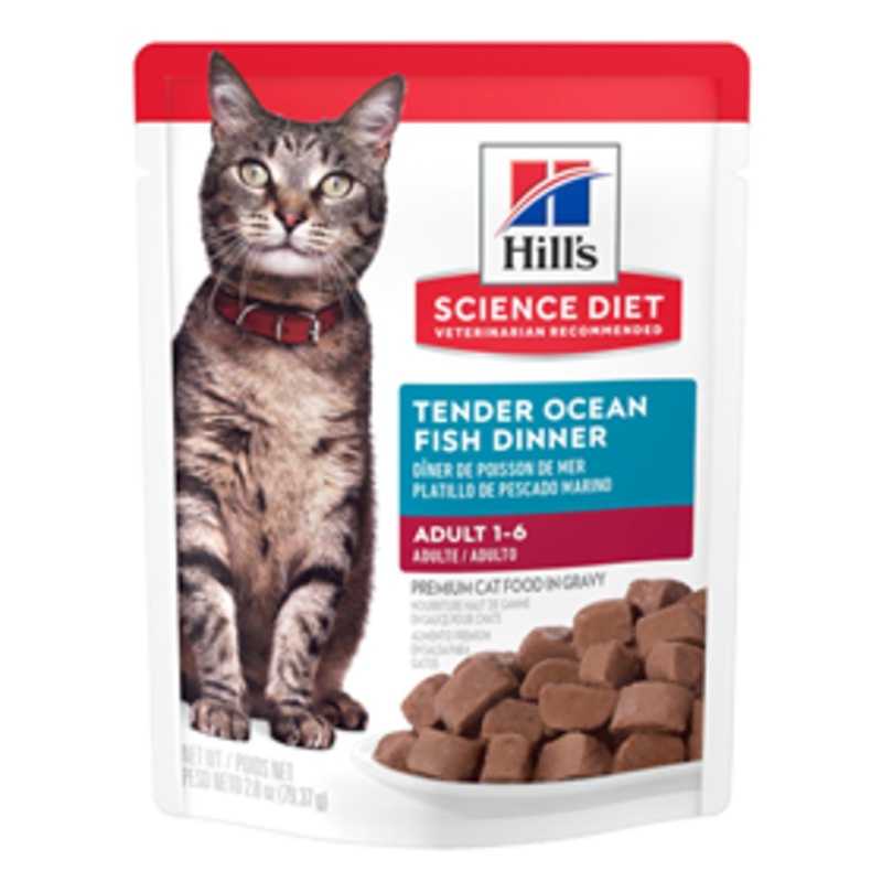 Hill’s Science Diet Adult Tender Ocean Fish Dinner Cat Food 2.8 oz.