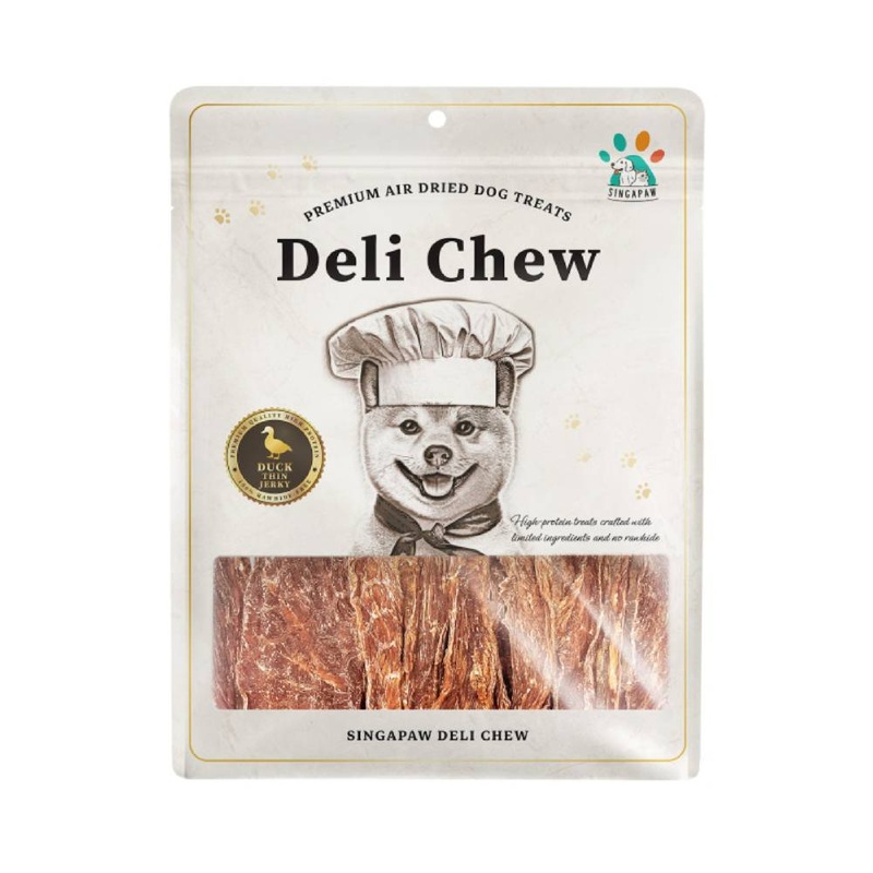 Singapaw Dog Deli Chew Premium Air Dried Duck Thin Jerky 130g