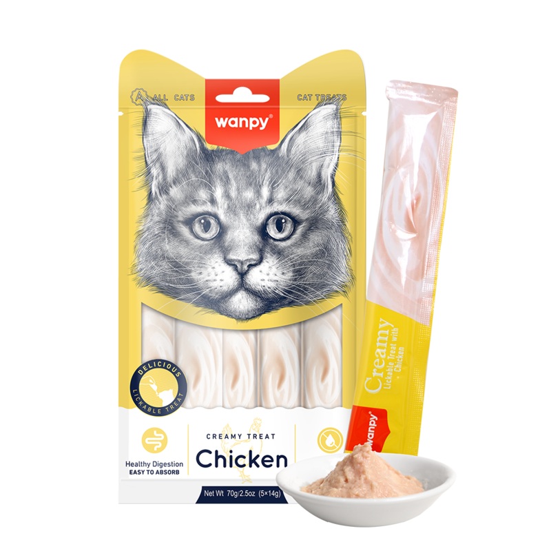 Wanpy Cat Treat Creamy Chicken 70g