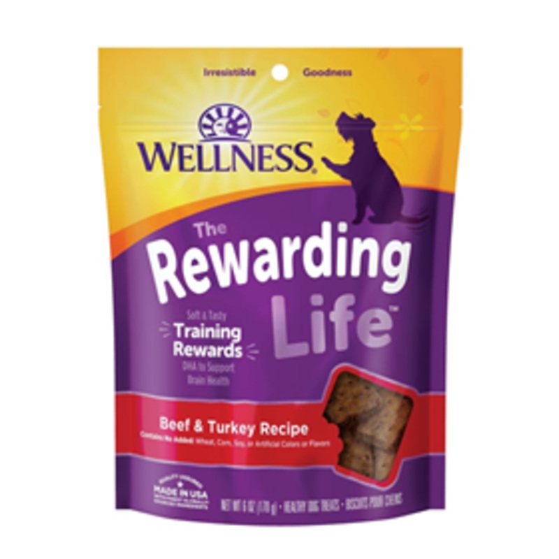 Wellness Rewarding Life Training Treats Beef & Turkey Recipe 6 oz.