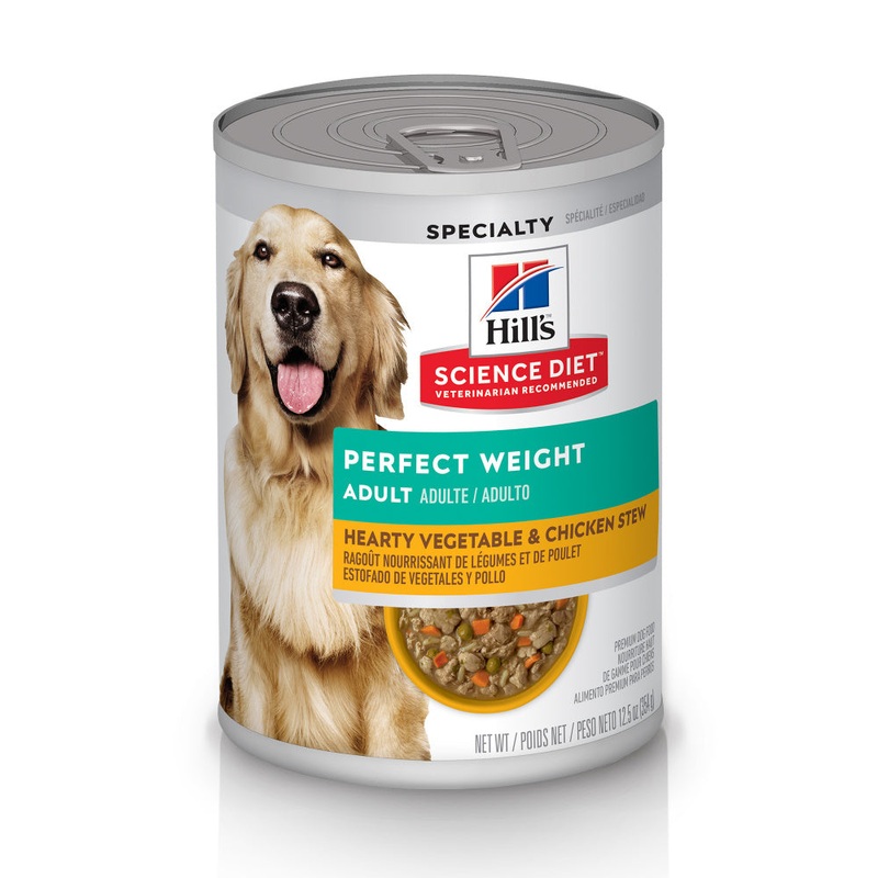Hill’s Science Diet Adult Perfect Weight Hearty Vegetable & Chicken Stew Canned Dog Food