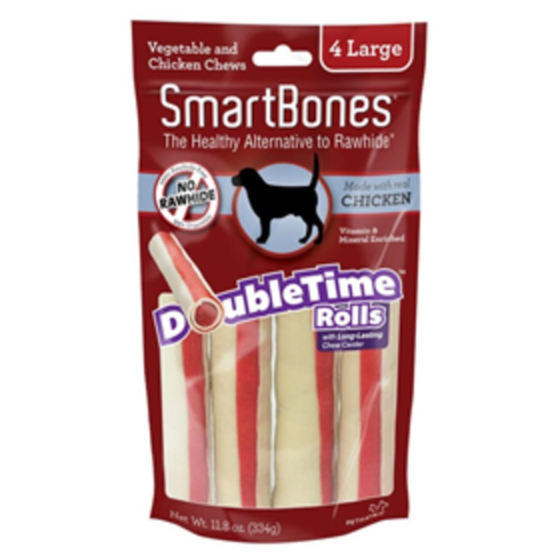 SmartBones DoubleTime Rolls Chicken Large 4pk