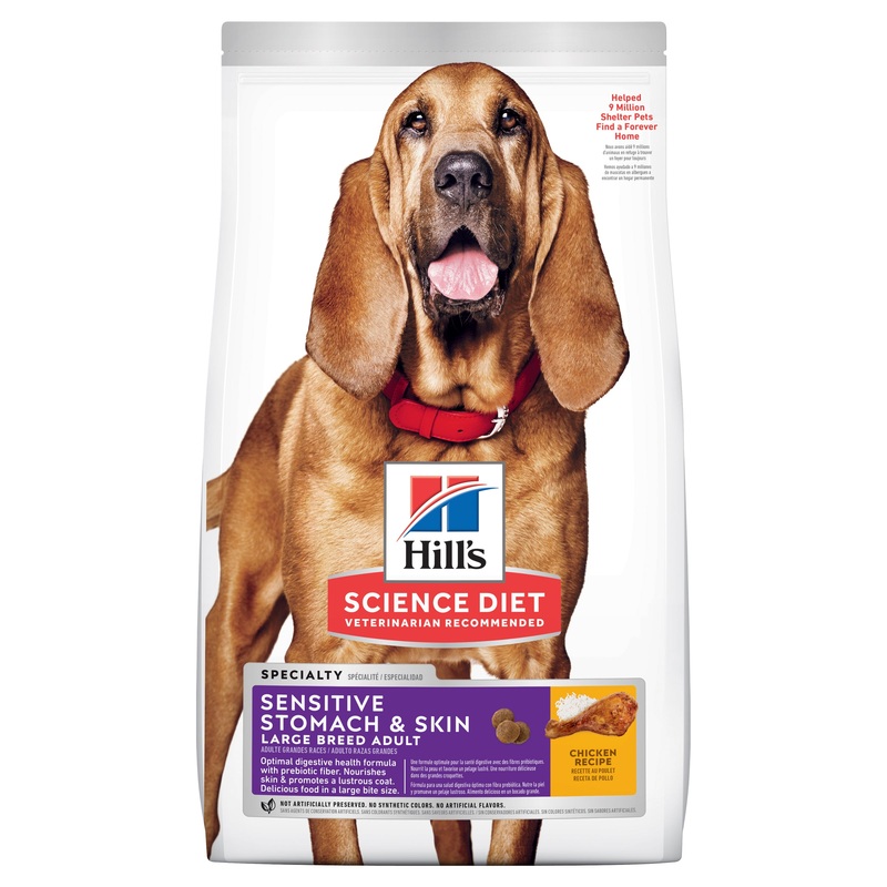 Hill’s Science Diet Adult Sensitive Stomach & Skin Large Breed Dry Dog Food 13.6kg