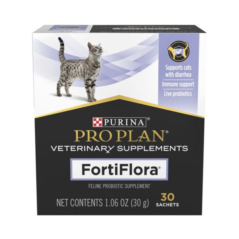 PRO PLAN Veterinary Supplements FortiFlora Feline Probiotic Supplement 30 x 1g sachets