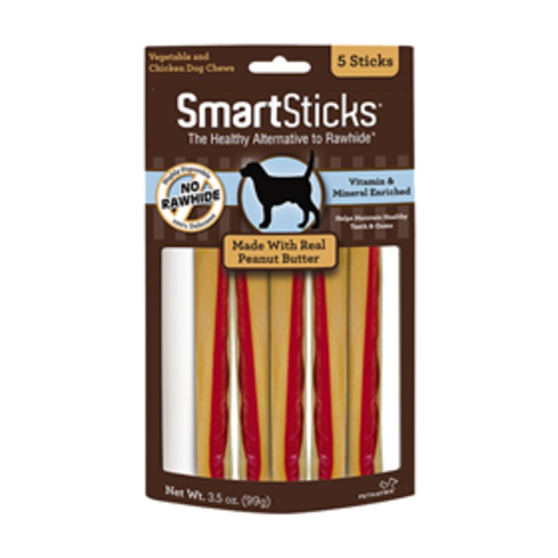 SmartBones SmartSticks with Real Peanut Butter 5 pack