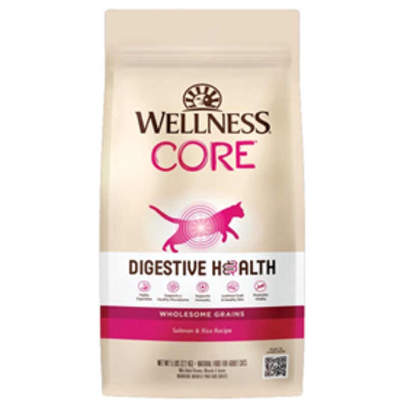 Wellness CORE Digestive Health Wholesome Grains Salmon & Rice Recipe for Cats