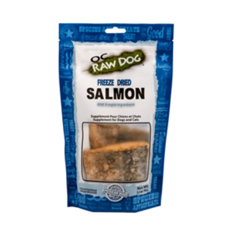 OC Raw Freeze-Dried Salmon Fillet Dog Treats 3.2oz Bag