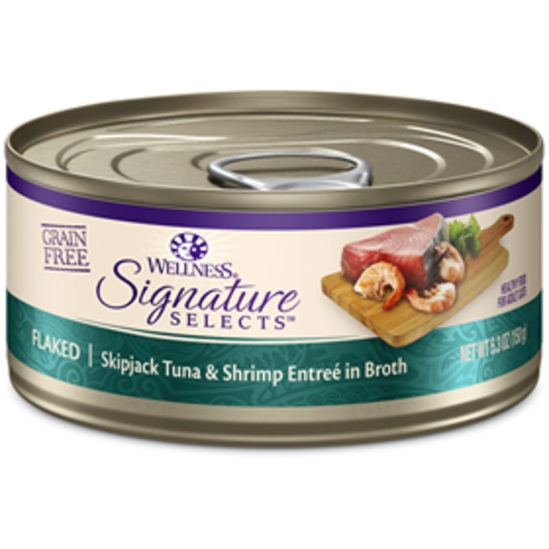 Wellness CORE Signature Selects Flaked Skipjack Tuna & Shrimp Cat Food 2.8oz Can