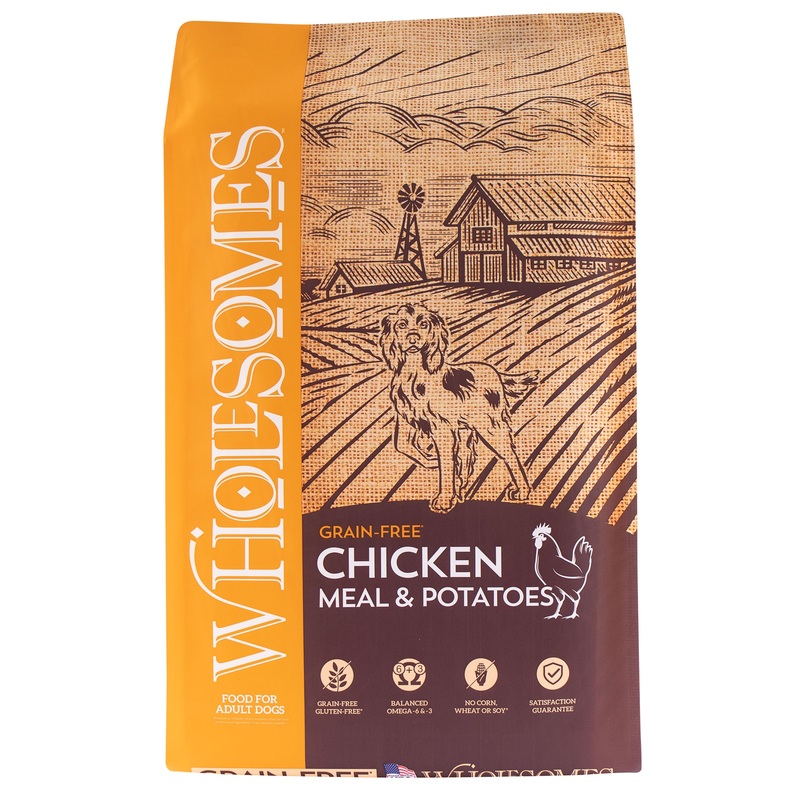 Wholesomes Chicken Meal & Potatoes Grain-Free Dry Dog Food 35 lb